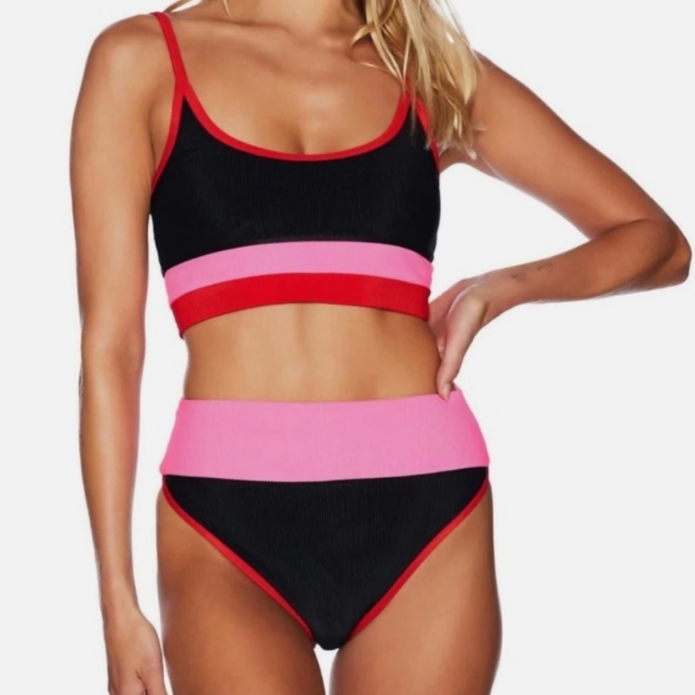Beach Riot Eva color block Bikini top - Picture 3 of 6